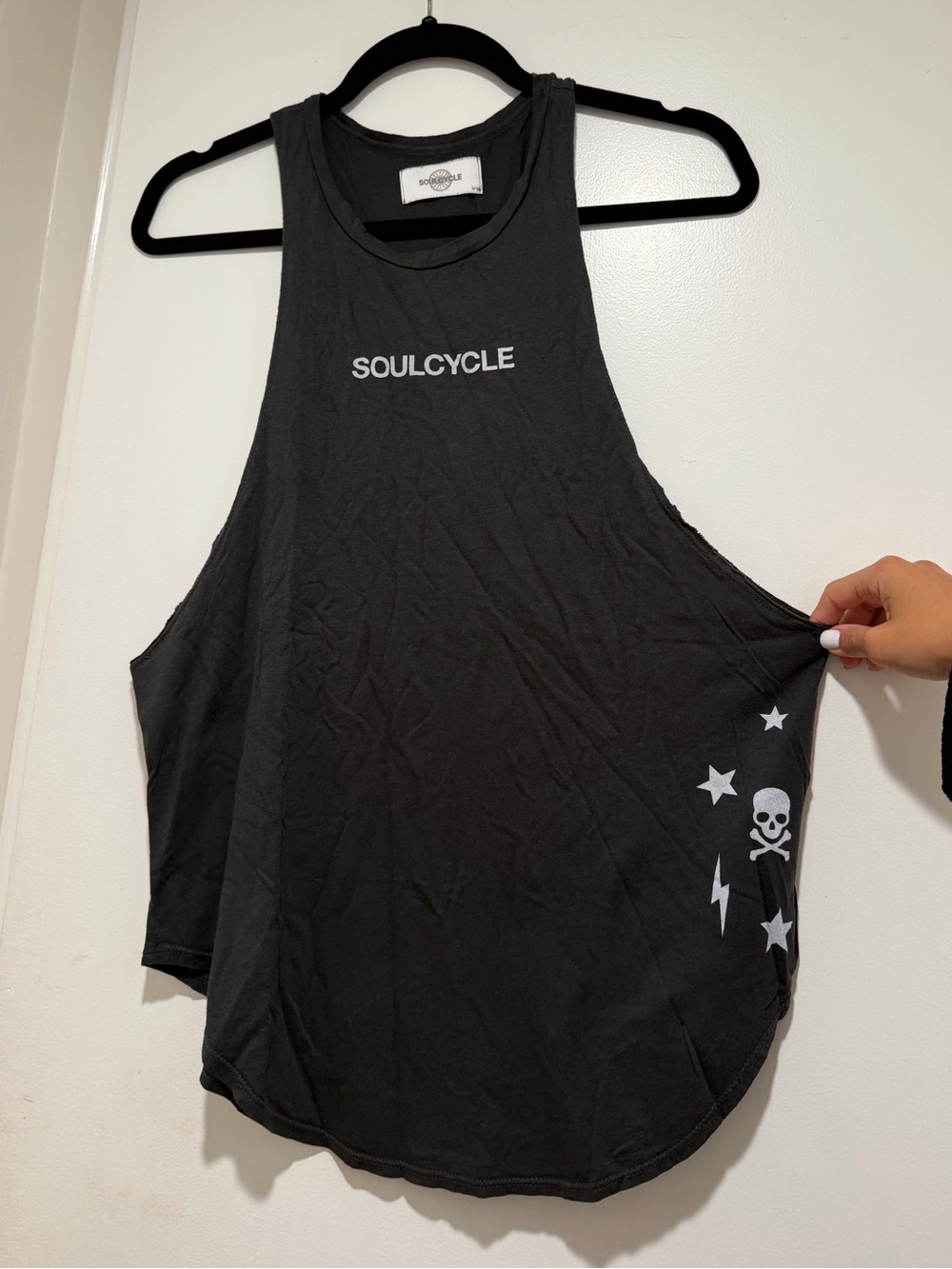 soulcycle Black Graphic Logo Tank Top